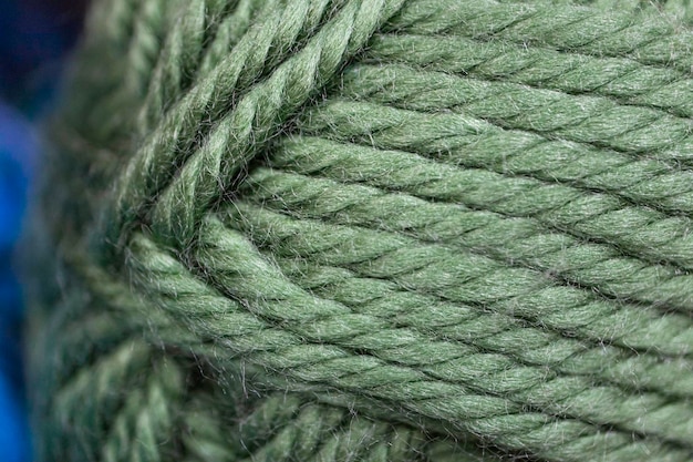 Macro Close up of wool on Shop display