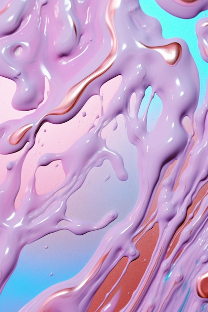 Macro closeup of pastel slime texture made with generative AI