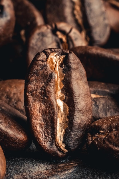 Macro coffee bean