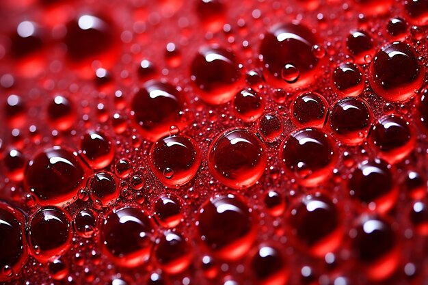Macro drank bubbelsrood macro bubbels achtergrond abstracte achtergrond frisdrank rood koolzuurhoudend
