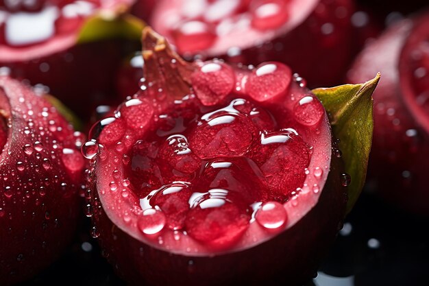 Macro Extract from Mangosteen Superhydrophobic Wonder