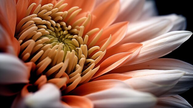 Фото Макро цветок генерирует ии