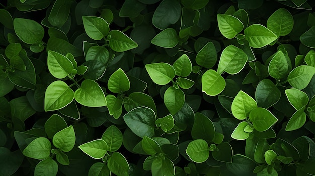 Macro Focus CloseUp Green Leaves