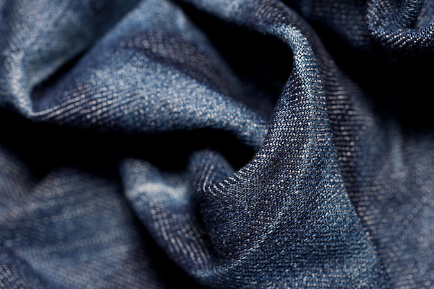 A macro from a blue jeans cloth. Taken in Studio with a 5D mark III.