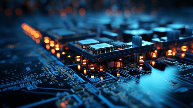 Macro Glimpse into the Circuit Board Cosmos