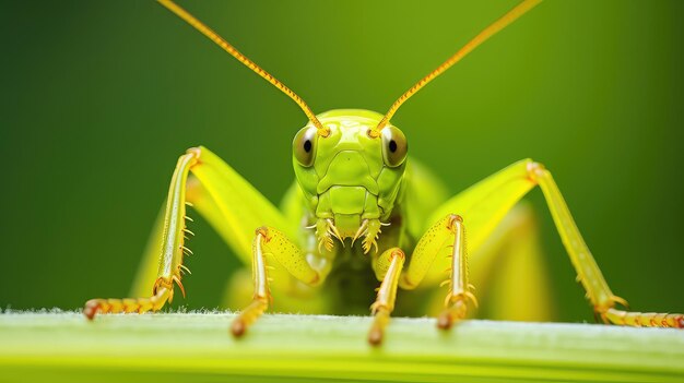 Macro glimpse into the world of crickets