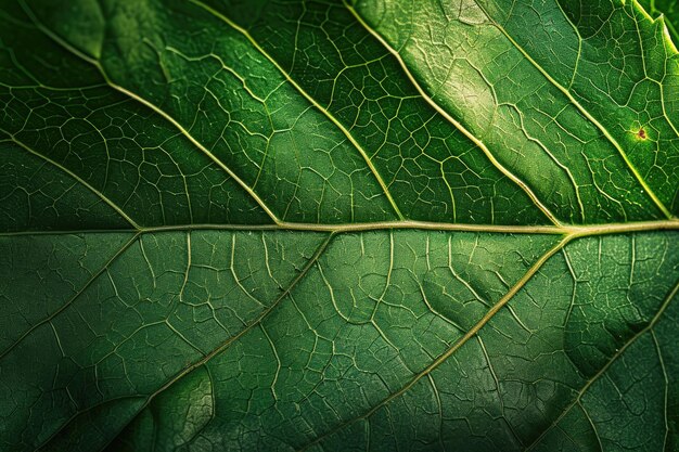 Macro of green leaves Generated by AI