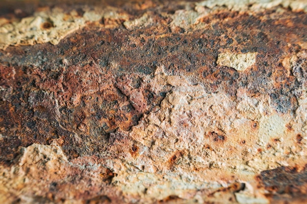 Macro grunge corrode rust iron oxidized metal textured background