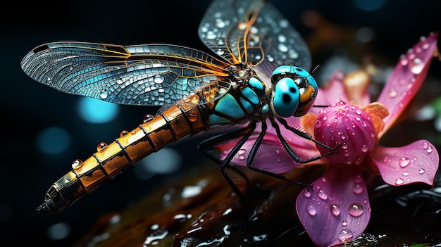 Macro image of a DRAGONFLY