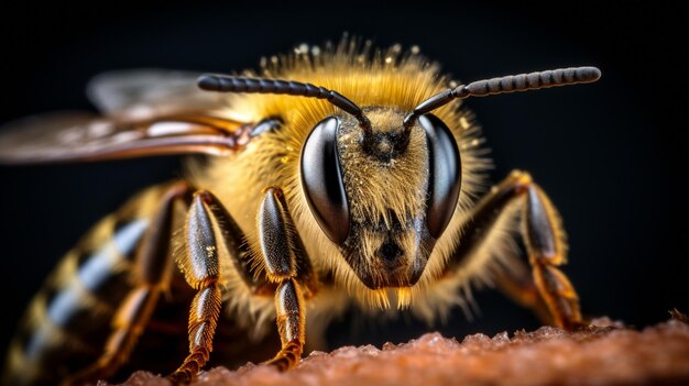 Foto macro insetti api mellifere