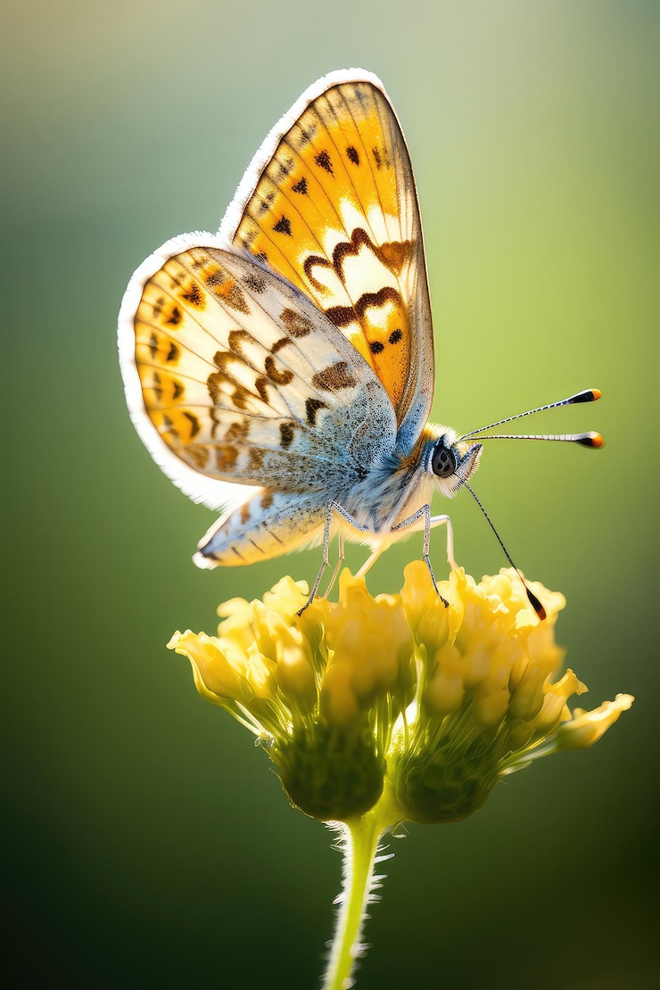 Foto macro majesteit de ingewikkelde kunst van vlindervleugels