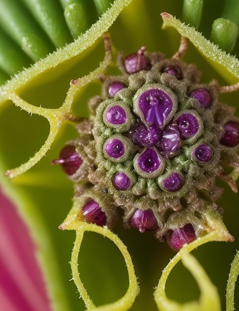 Macro Marvels Intricate Details Up Close Generated using AI Technology