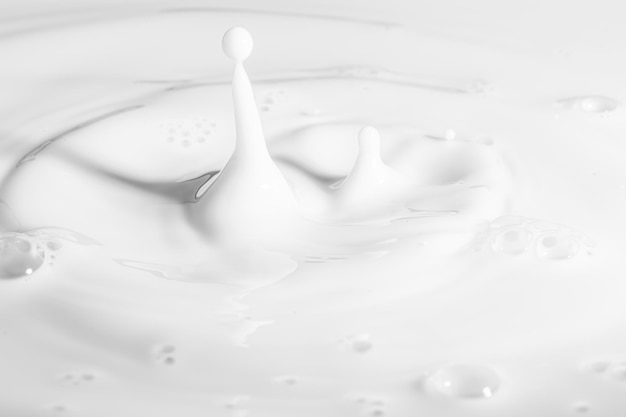 写真 マクロミルクドロップドロップオンミルククリーム乳製品ヨーグルトミルクセーキテクスチャスワールグラフィックデザイン