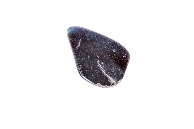 Photo macro mineral stone falcon eye on a white background