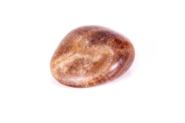 Macro mineral stone jasper on a white background