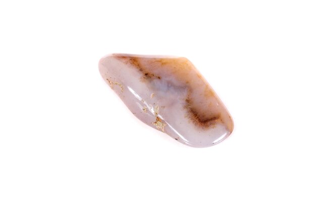 Macro mineral stone jasper on a white background