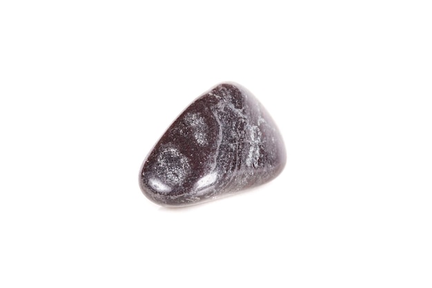 Photo macro mineral stone jasper on a white background