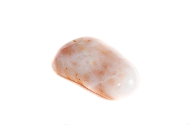 Macro mineral stone jasper on a white background