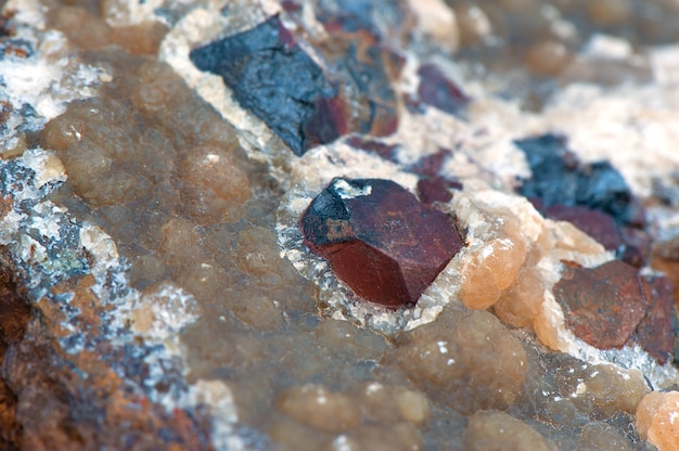 Macro-opname van ruwe mineraal.