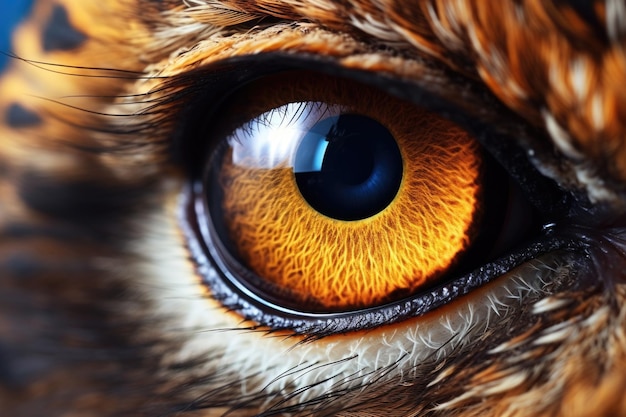 Macro owl eye