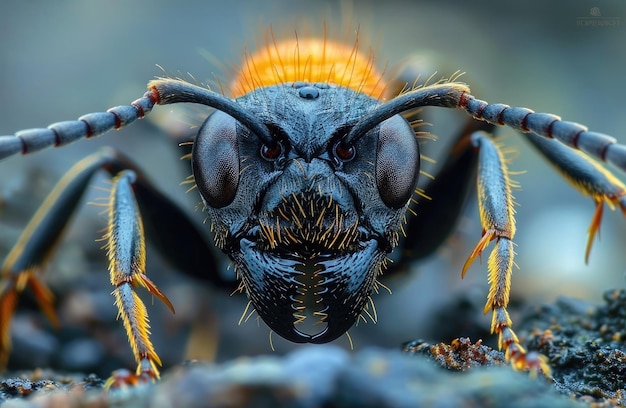 macro photo of an ant