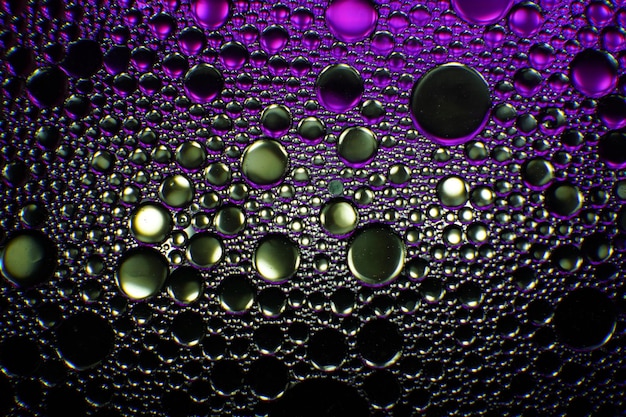 macro photo colored water drops