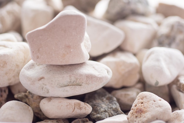 Macro photo decoration garden stones white stones
background