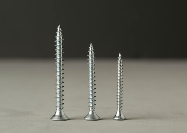 Macro photo of the detail of some screws
