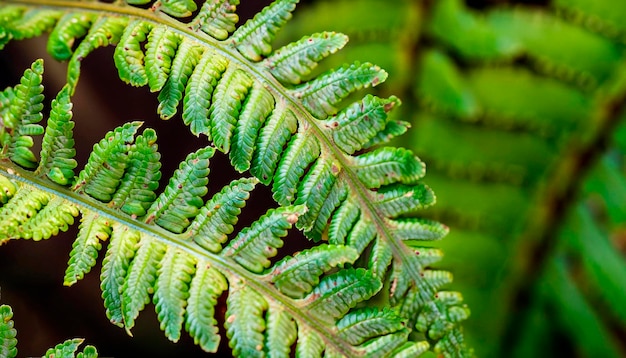 Macro photo of fern