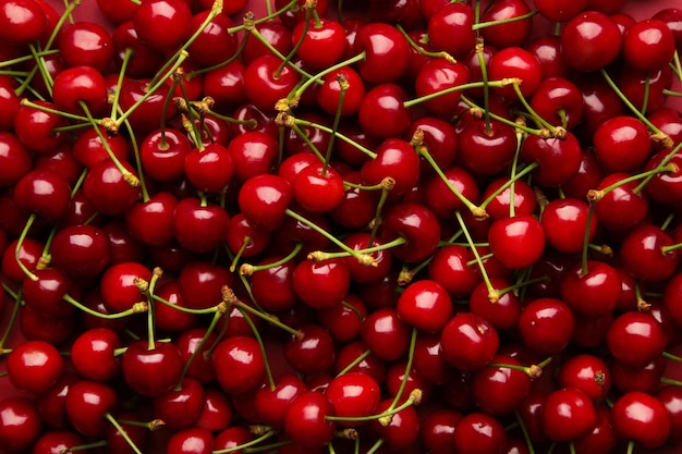 Macro photo fresh cherry Stock photo background sweet cherry