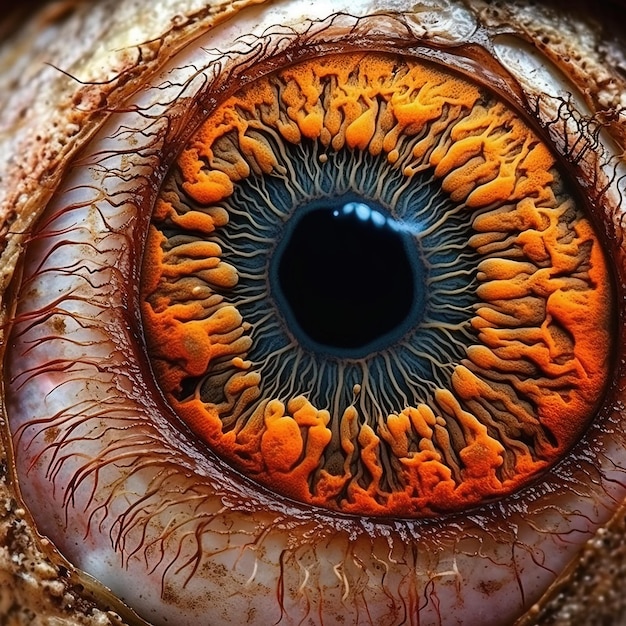 macro photo of human eye close up