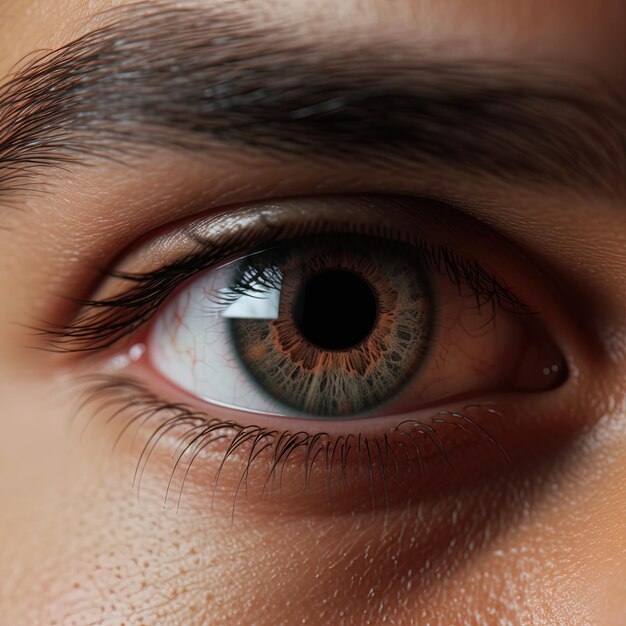 Photo macro photo of human eye close up