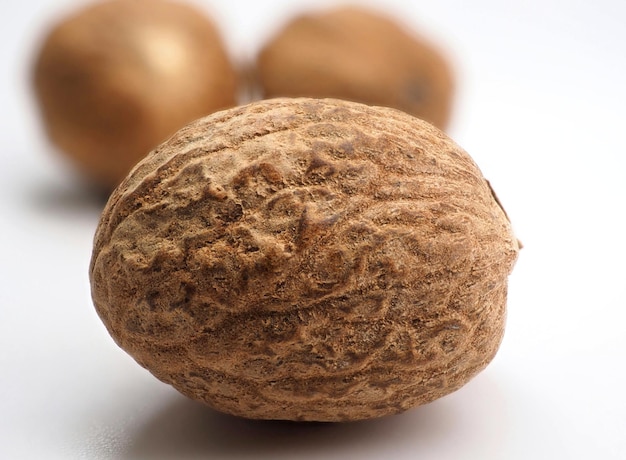 Macro photo of nutmeg