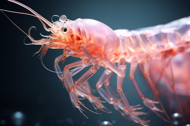 A macro photograph of a translucent shrimp showcas 00145 01