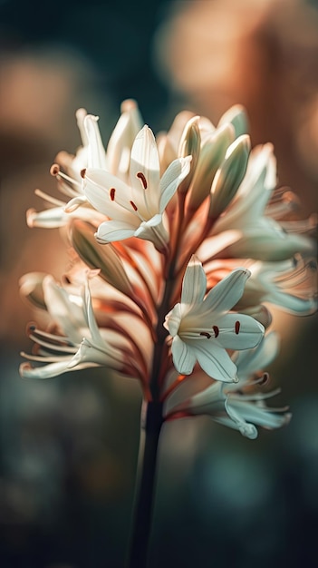 Macro photography of a beautiful flowers on blurred background
