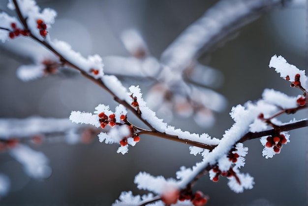 Macro Photography of Nature in the Winter