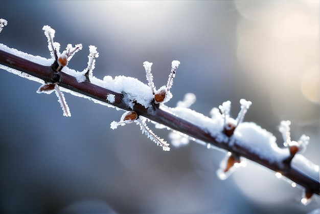 Macro Photography of Nature in the Winter