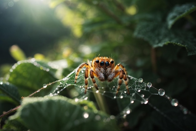 Photo macro photography of spider