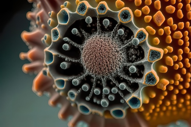 Macro photography virus