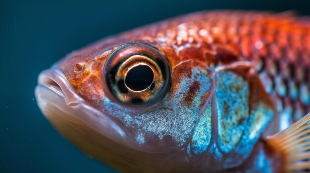 Photo macro sea fish