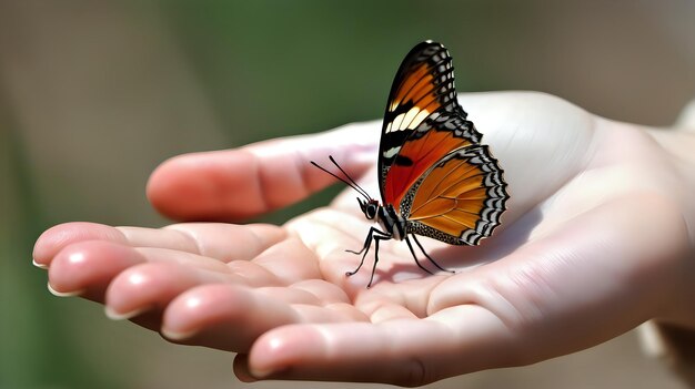 A macro shot capturing the tenderness of a butterfly