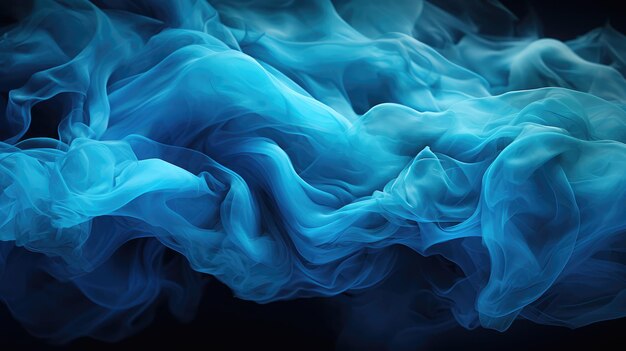 Macro Shot Of Cerulean Smoke Background Hd Generative Ai