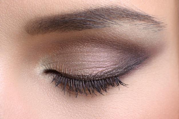 Macro shot of an eye of a woman