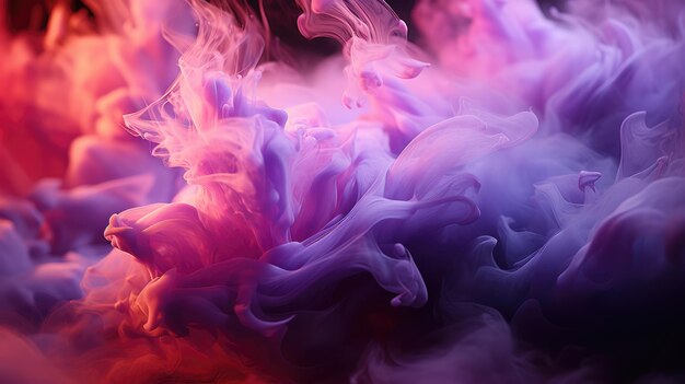 Macro shot of lavender smoke background hd generative ai