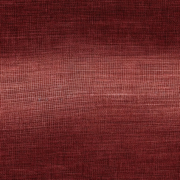 Macro shot of a maroon linen texture with a rich pattern