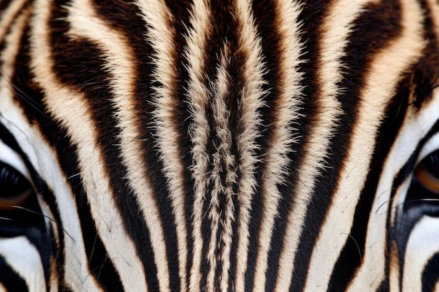 写真 ゼブラ の 毛皮 の マクロ 写真
