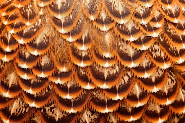 Macro shot of owl feather texture