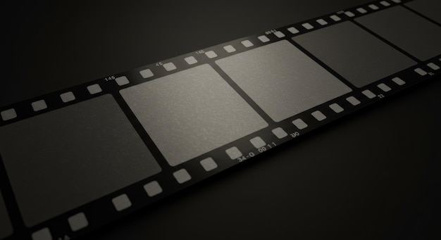 Макросъемка фотографической пленки с перфорациями