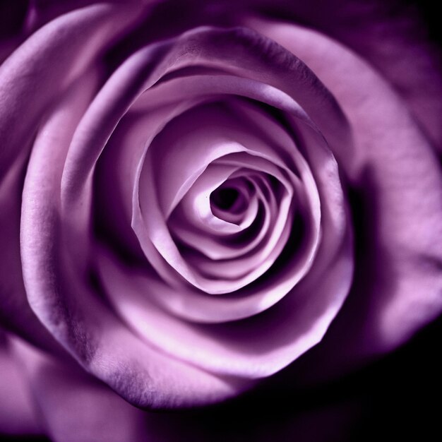 Macro shot of purple rose flower