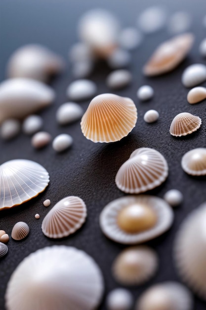 Macro Shot of the Seashell Background Wallpaper